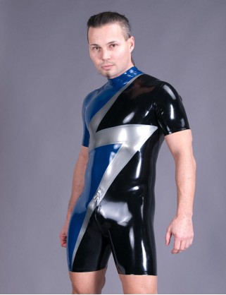 Herren Latex Design Body "Blitz"