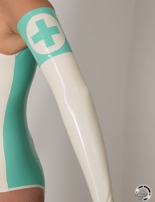 Latex Handschuhe in Krankenschwester Optik