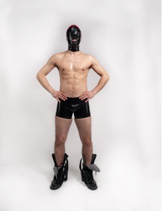 Herren Latex Boxer