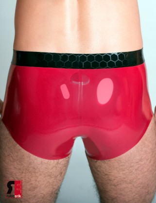 Herren Latex zweifarbige Hotpants