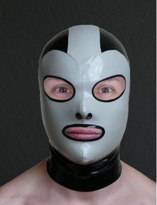 Klassische Latex Maske mit runden Augen