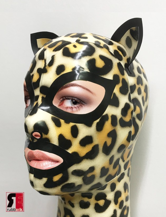 aankomst Promoten Cordelia Latex Maske "Katze"