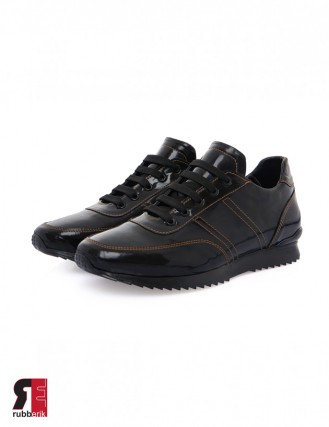 Latex Sneakers mit  Doppelnaht-Look