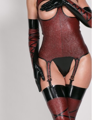 Damen Latex Torselett