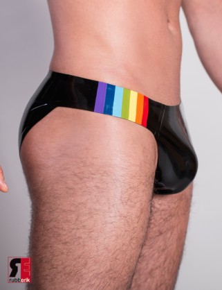 Herren Latex "Gay" Slip